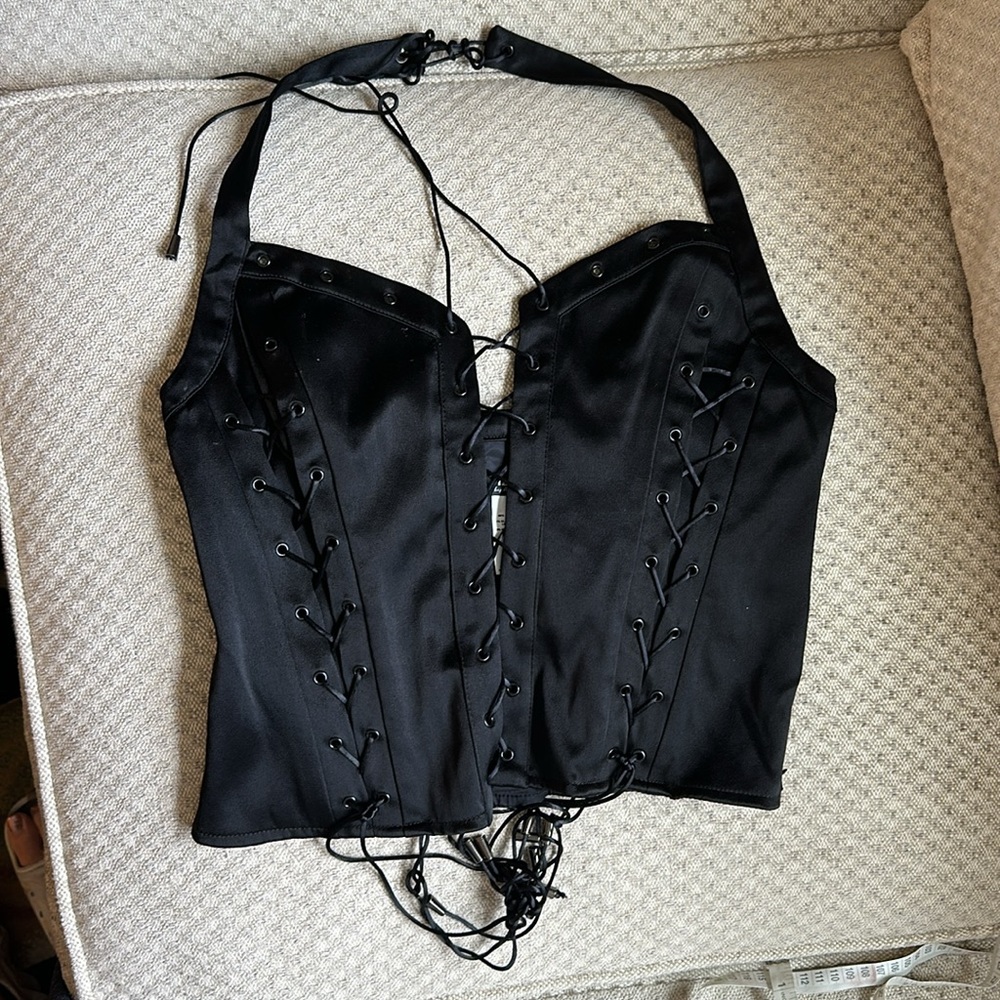 Satin Lace Up Corset